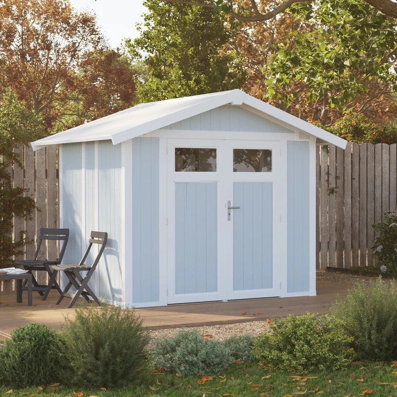 Abri de jardin 4,9 m² gris-bleu Utility