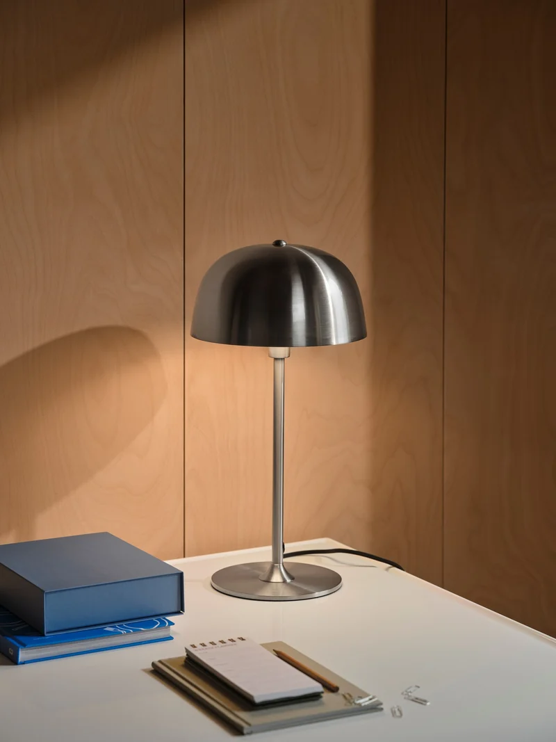 Cera | Bordlampe | Børstet stål