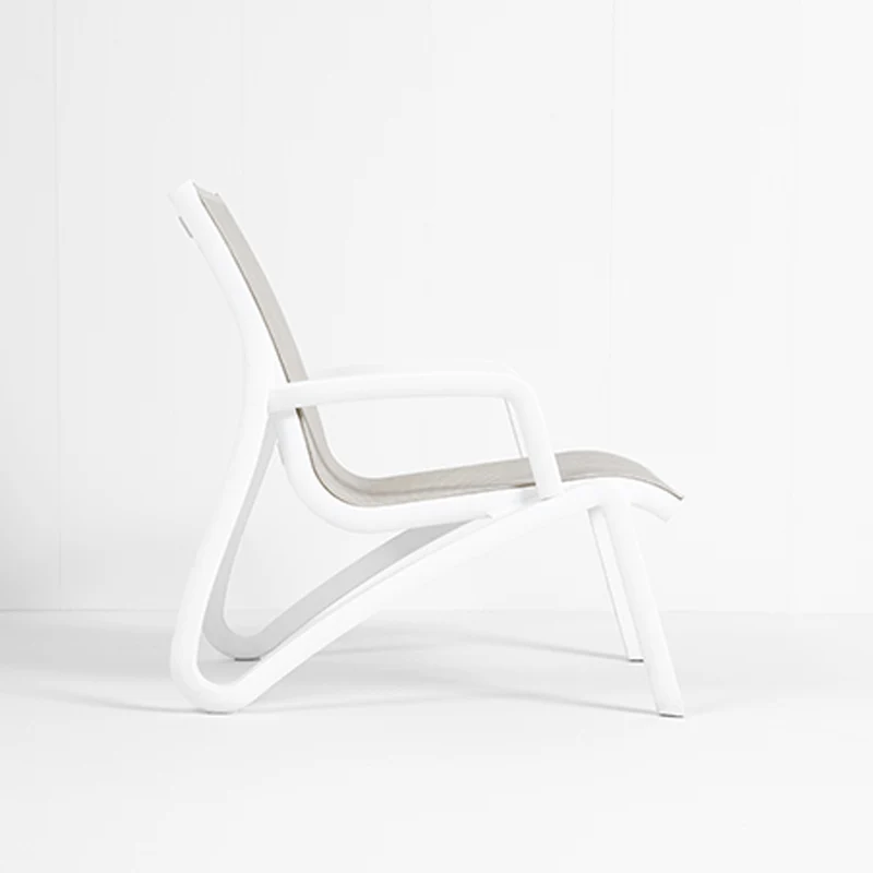 Fauteuil bas d'extérieur contemporain Sunset