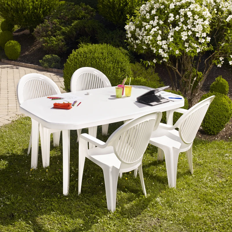 Table de terrasse résine Miami 165 x 100 cm