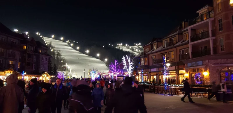 Projecteur pour centre de ski alpin