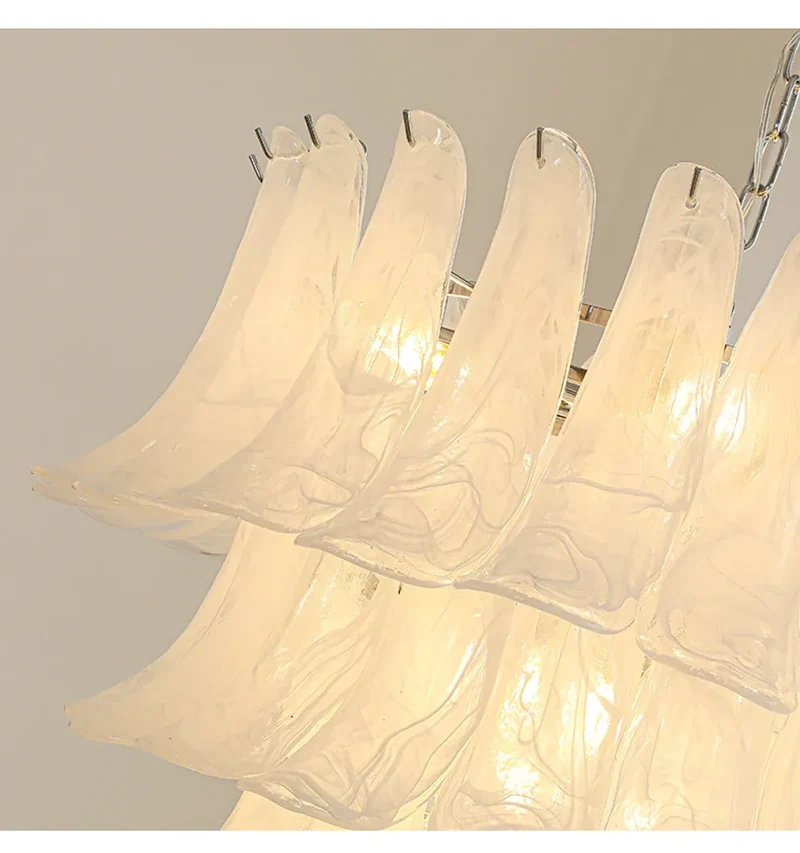 Lustre Retro 100cm Verre Ambre