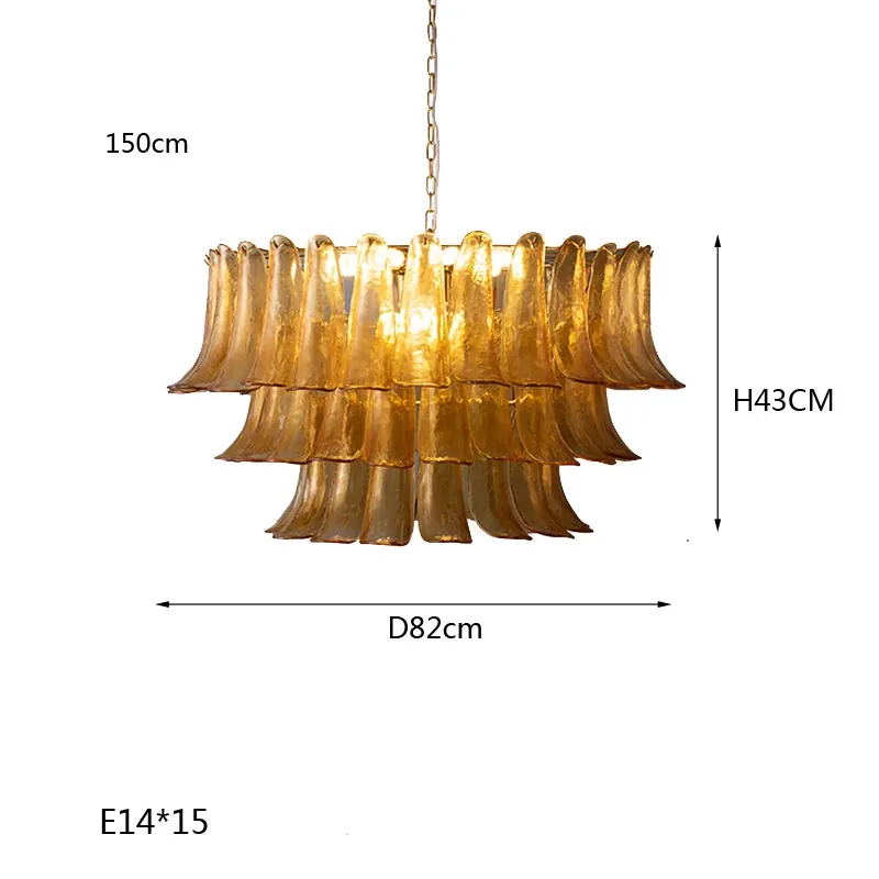 Lustre Verre Ambre Style Vintage pour Cuisine