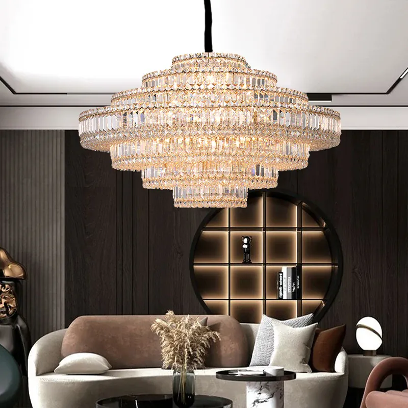 Lustre en Verre pour Salle Luxe