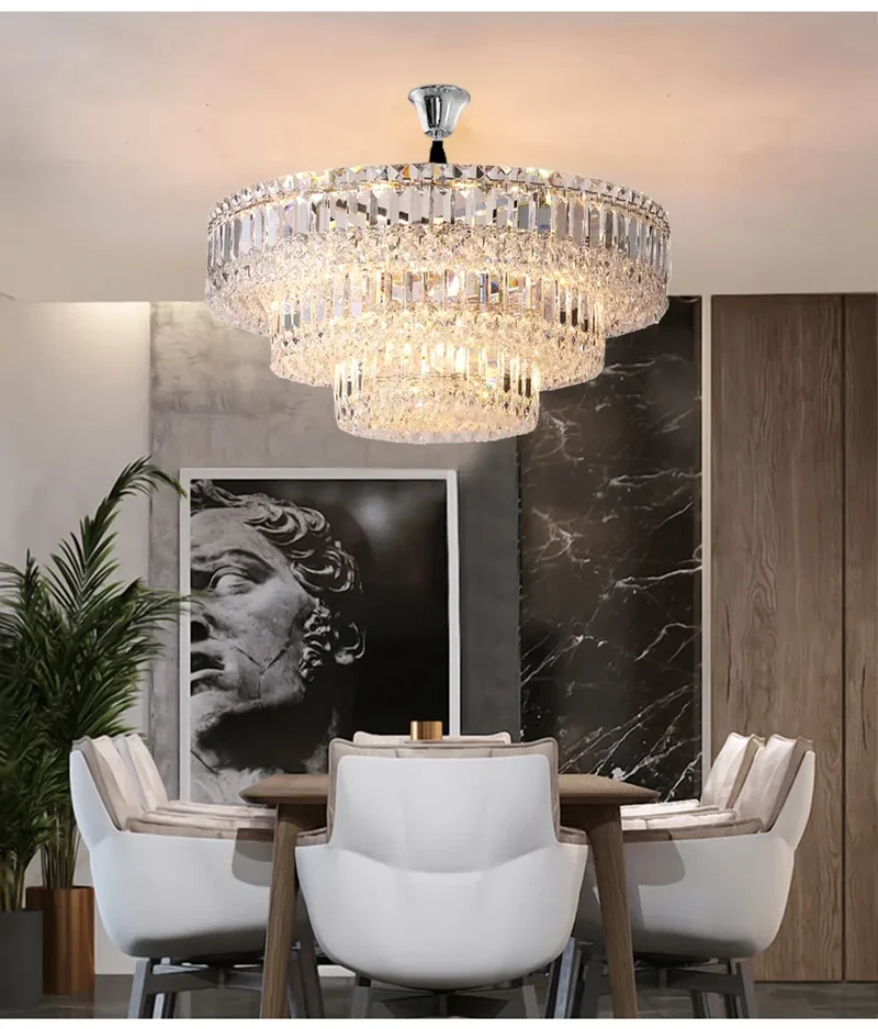 Lustre en Verre pour Salle Luxe