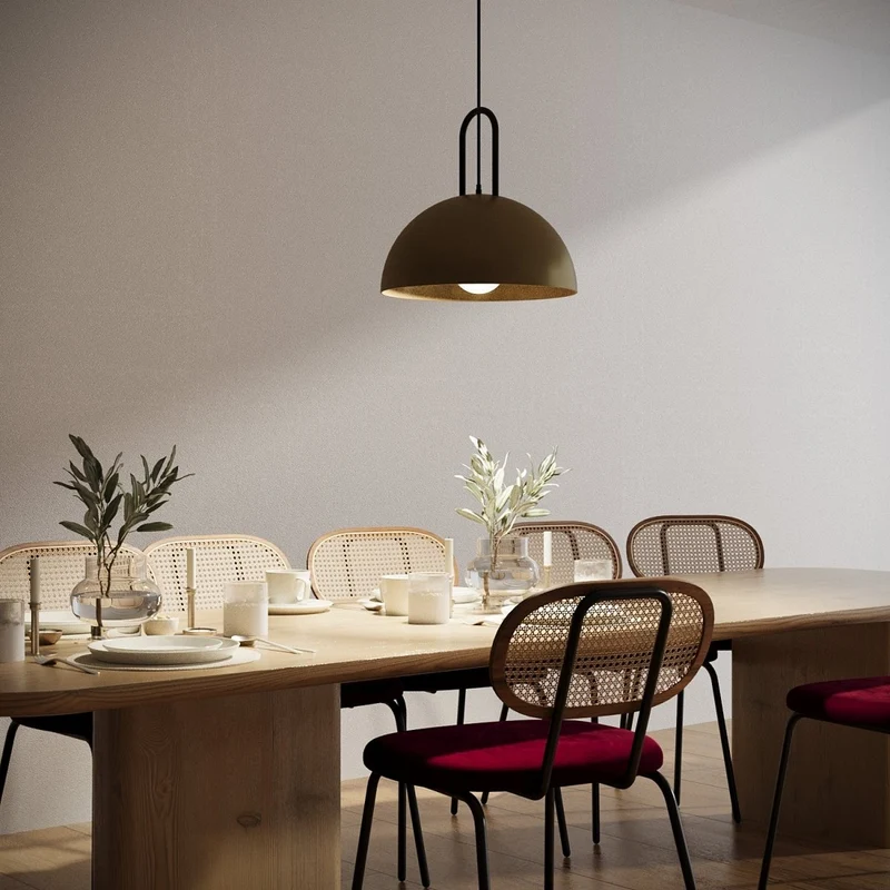 Luminaire suspension métal