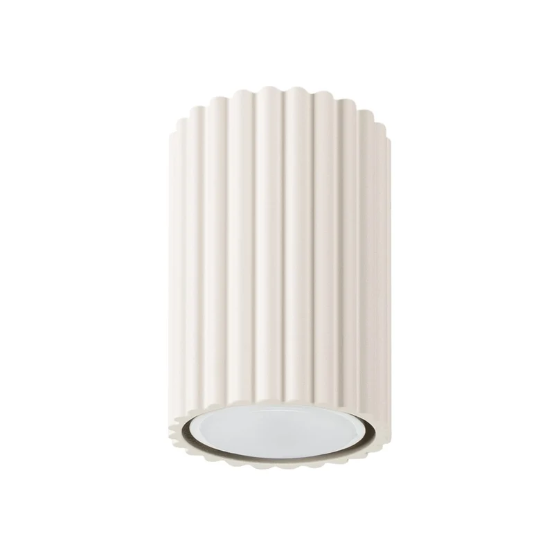 Plafonnier Spot Beige Minimaliste Strié
