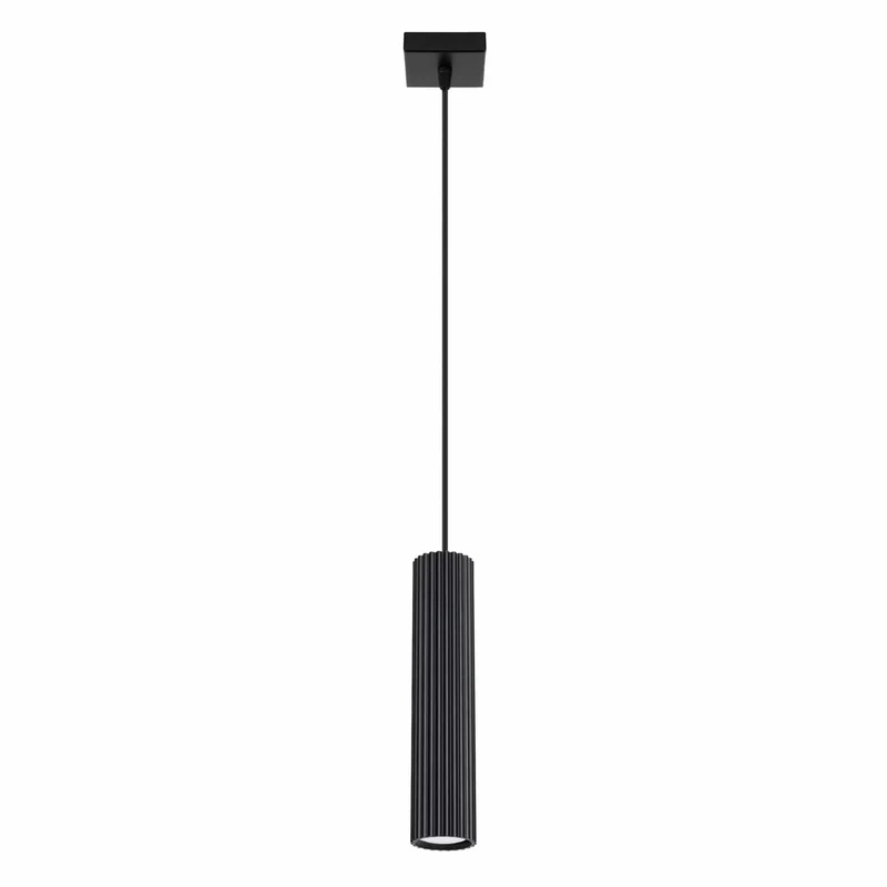 Suspension Noir Minimaliste Strié