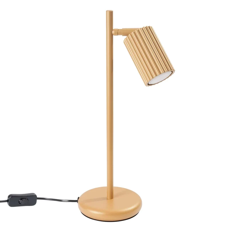 Lampe Doré Minimaliste Strié