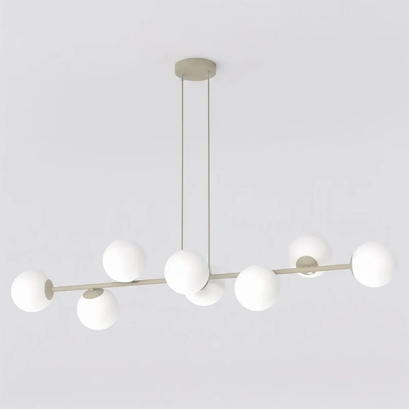 Suspension Verre Blanc Ambiance Chaleureuse