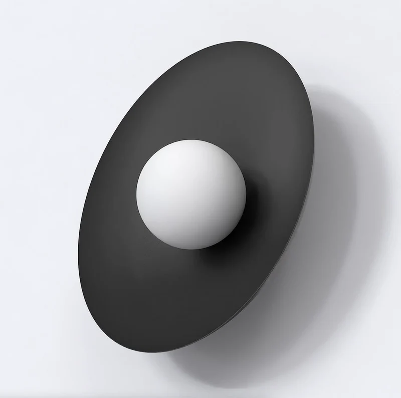 Applique Murale Verre demi-sphère Minimaliste