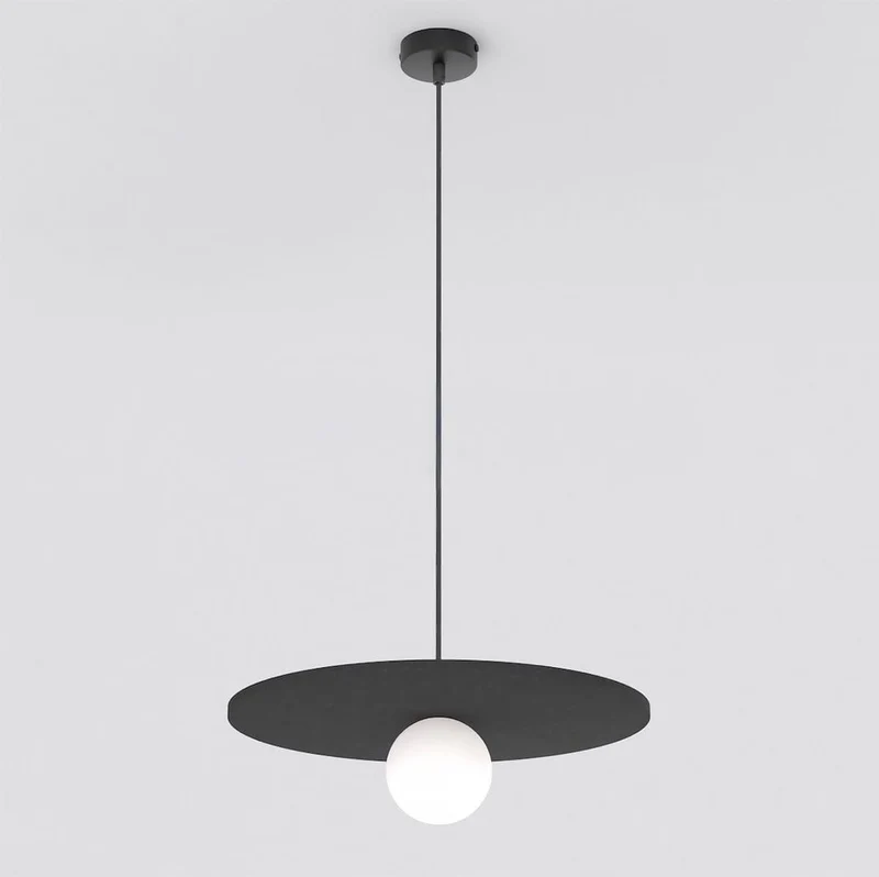 Suspension feutre rond design boho artisanal
