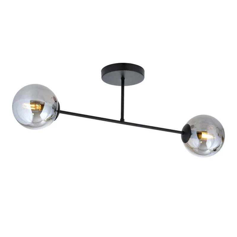 Lustre de Cuisine - Spots verre transparent style moderne