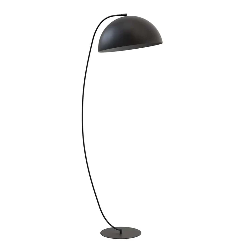 Lampadaire arc acier laqué style contemporain pour chambre