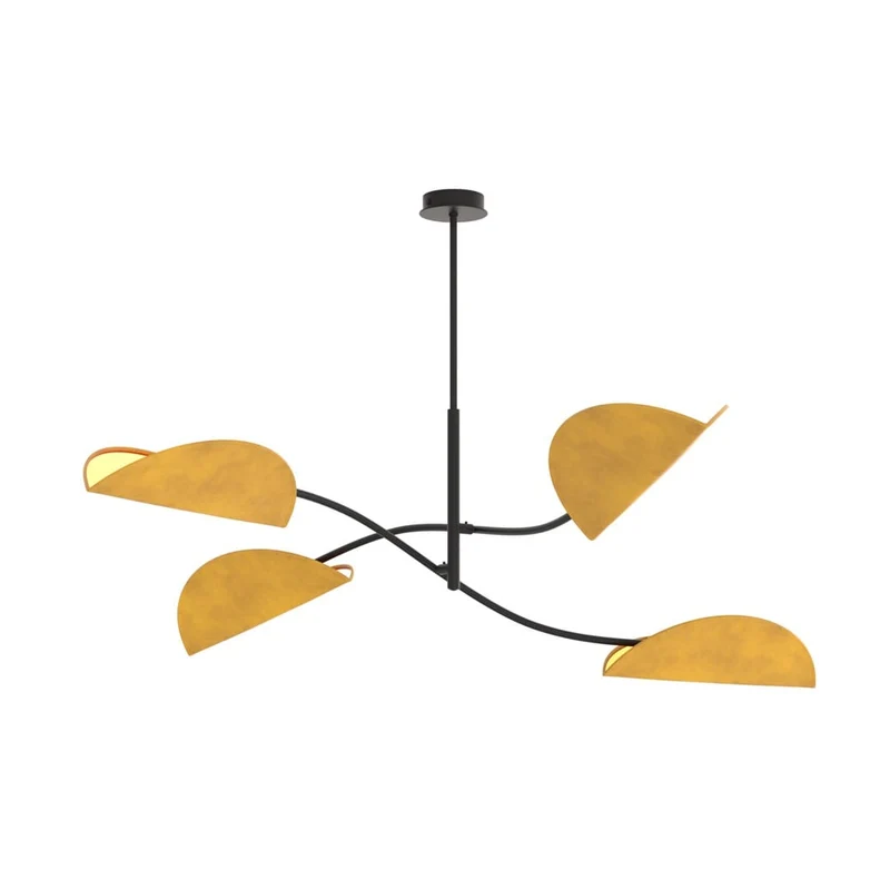 Lustre abat-jour tissu glamour grand format