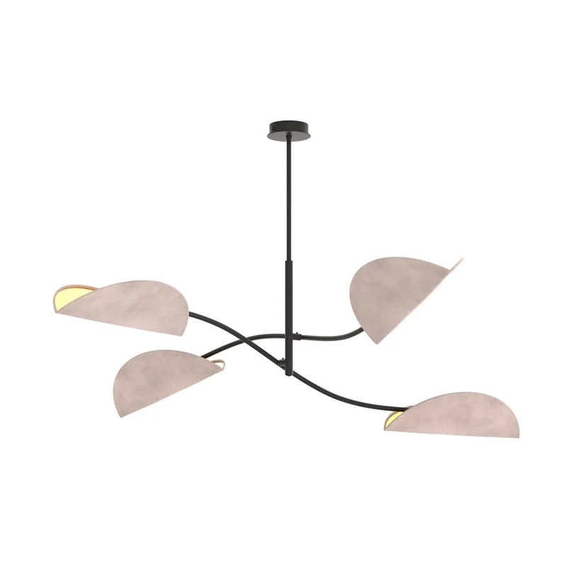 Lustre abat-jour tissu glamour grand format