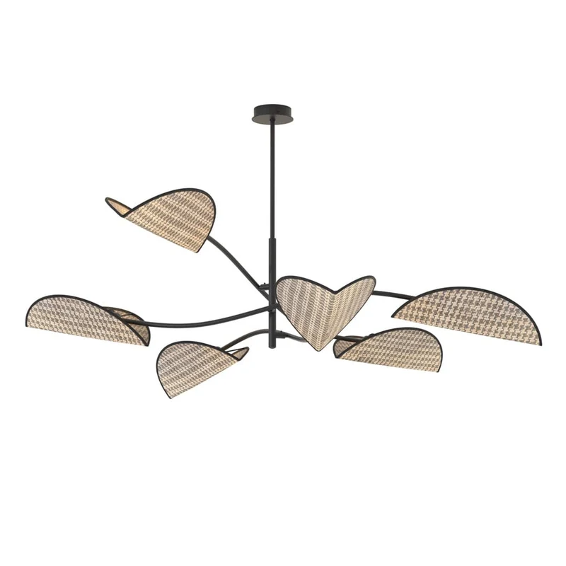 Lustre abat-jour tissu glamour grand format