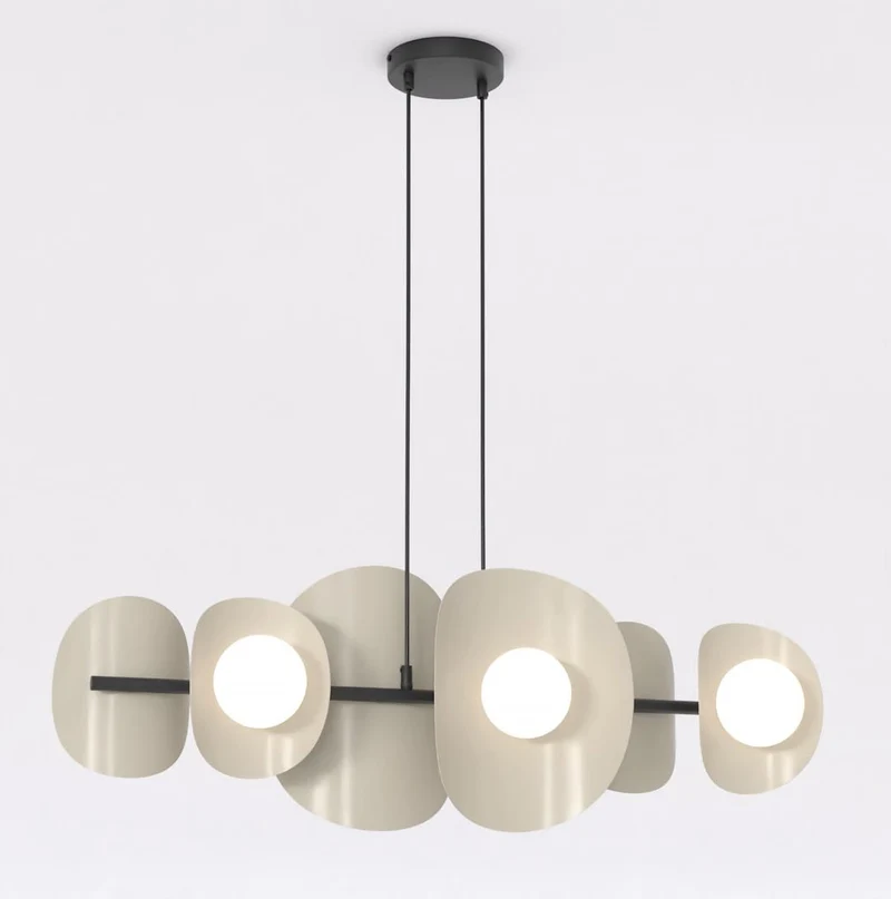 Suspension lustre linéaire noir moderne