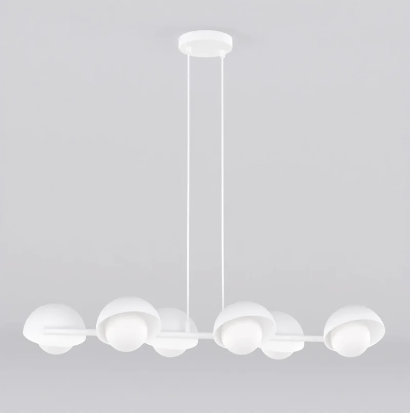 Suspension lustre noir acier