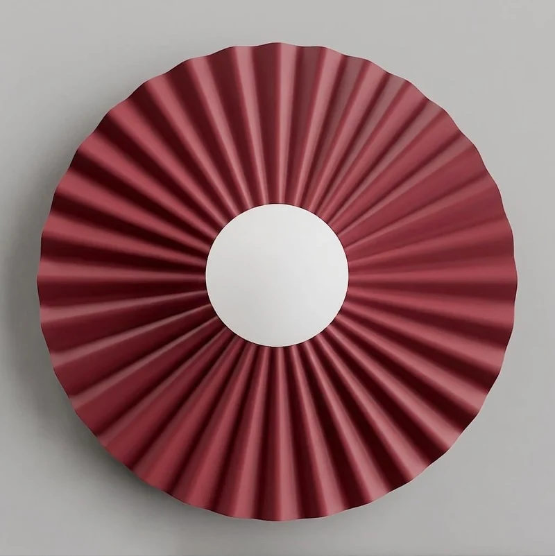 Applique Murale Cannelée Grand - Acier et Verre
