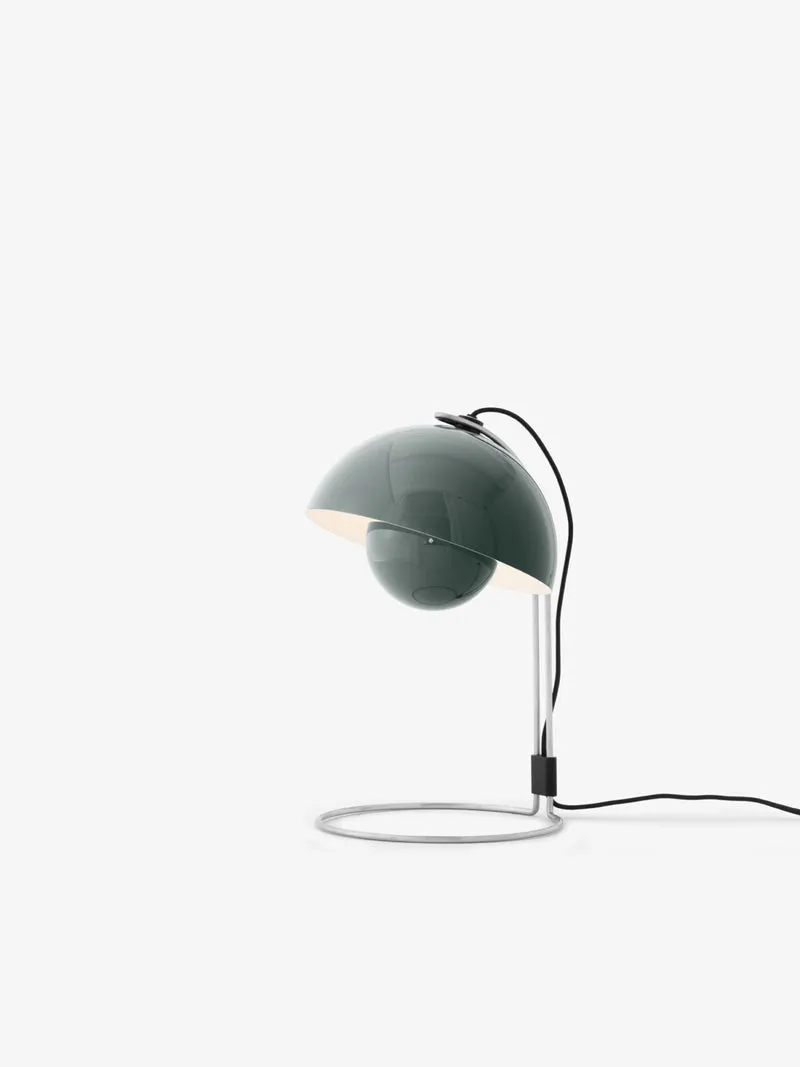 FLOWERPOT VP4 STONE BLUE BORDLAMPE