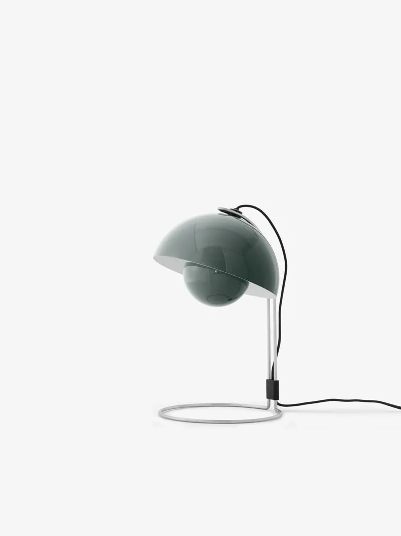 FLOWERPOT VP4 STONE BLUE BORDLAMPE