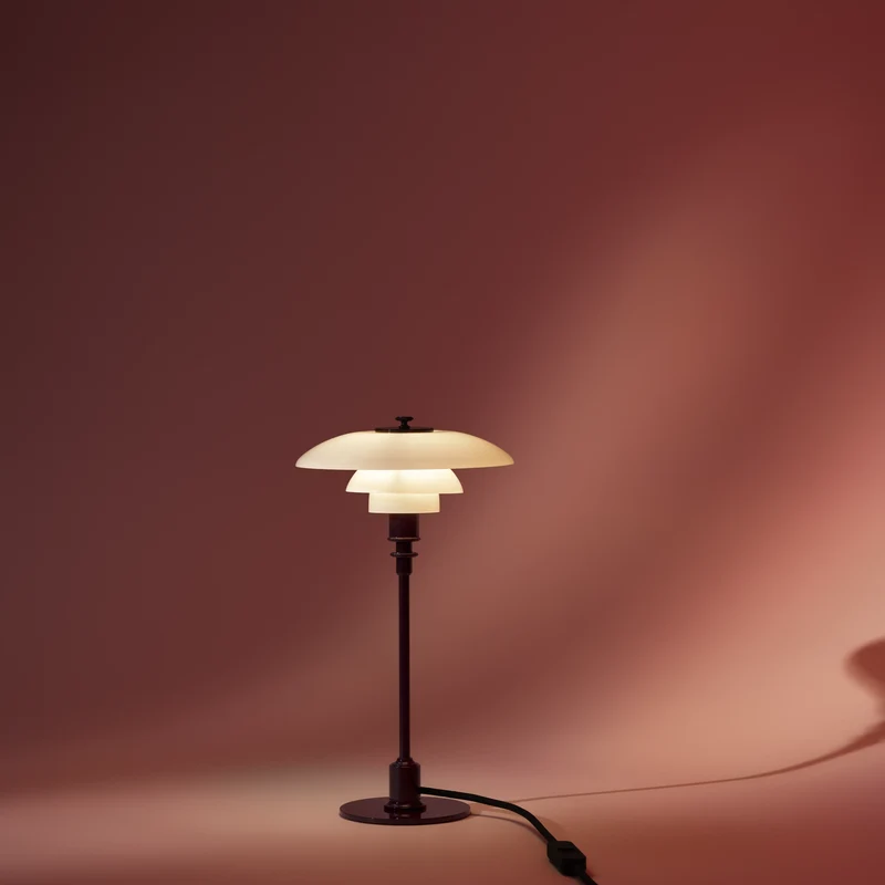 PH 2/1 GLOSSY BURGUNDY BORDLAMPE