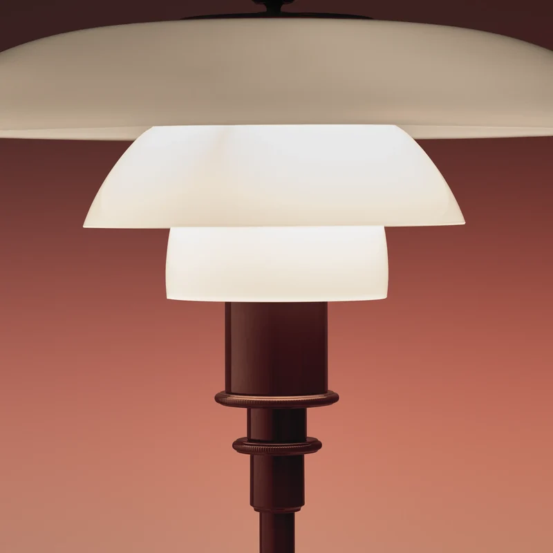 PH 2/1 GLOSSY BURGUNDY BORDLAMPE
