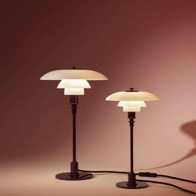 PH 2/1 GLOSSY BURGUNDY BORDLAMPE