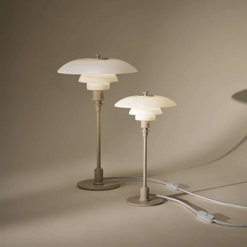 PH 3/2 GLOSSY BEIGE BORDLAMPE