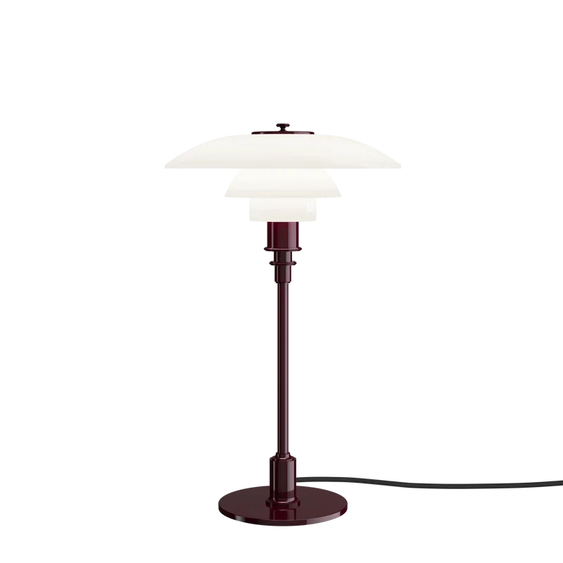 PH 3/2 GLOSSY BURGUNDY BORDLAMPE