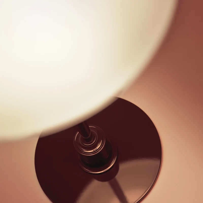 PH 3/2 GLOSSY BURGUNDY BORDLAMPE