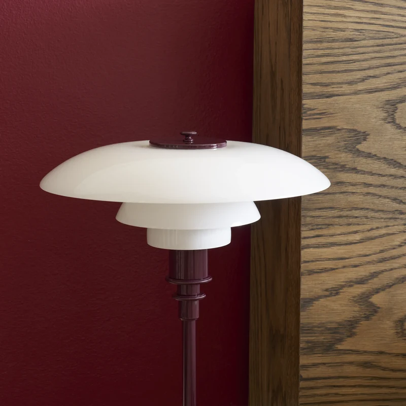 PH 3/2 GLOSSY BURGUNDY BORDLAMPE