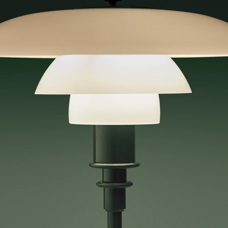PH 3/2 GLOSSY DEEP GREEN BORDLAMPE