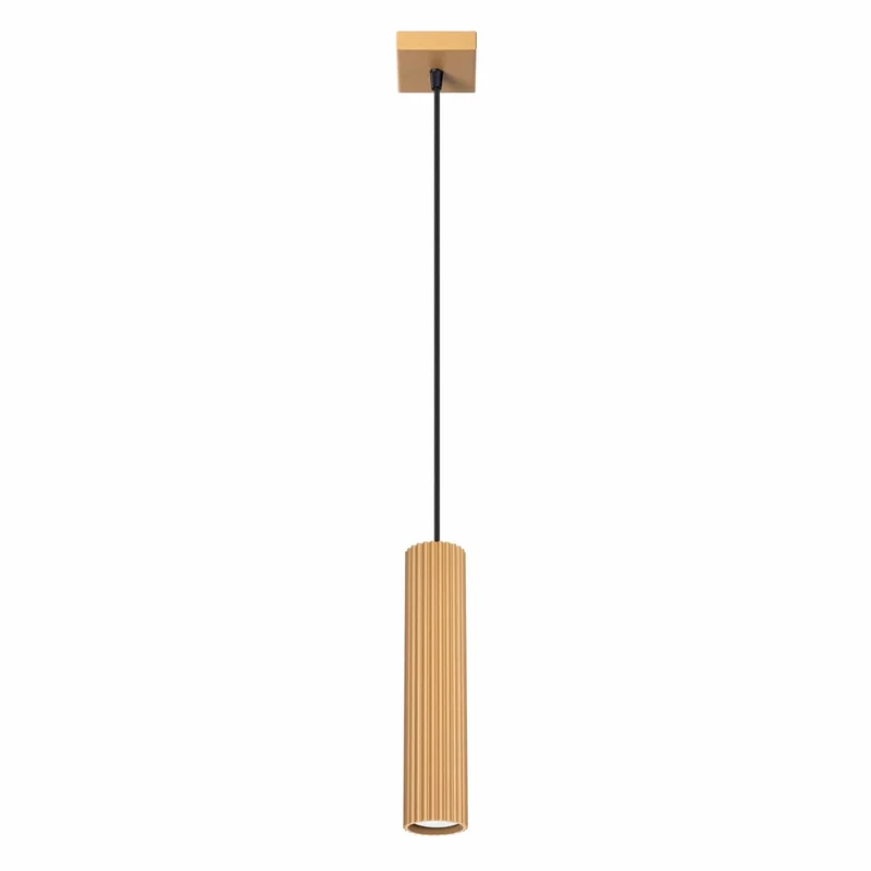 Suspension Doré Minimaliste Strié