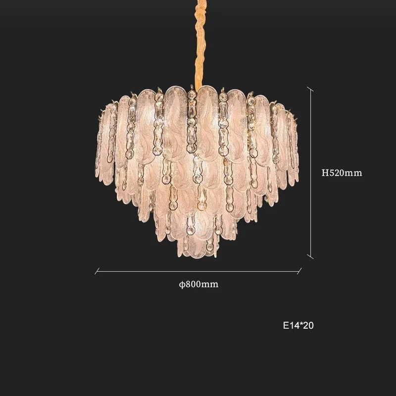Lustre en Verre Blanc A Suspendre pour Salle a Manger