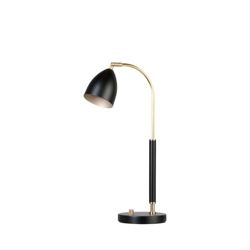 Bordslampa Deluxe svart/mässing