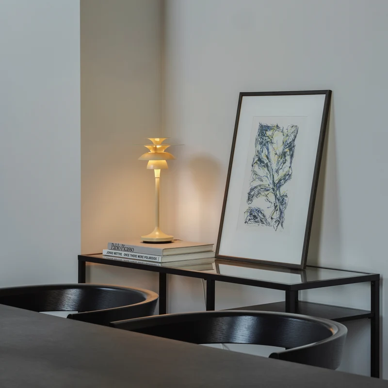 Bordslampa Picasso höjd 34,8cm ljus honung