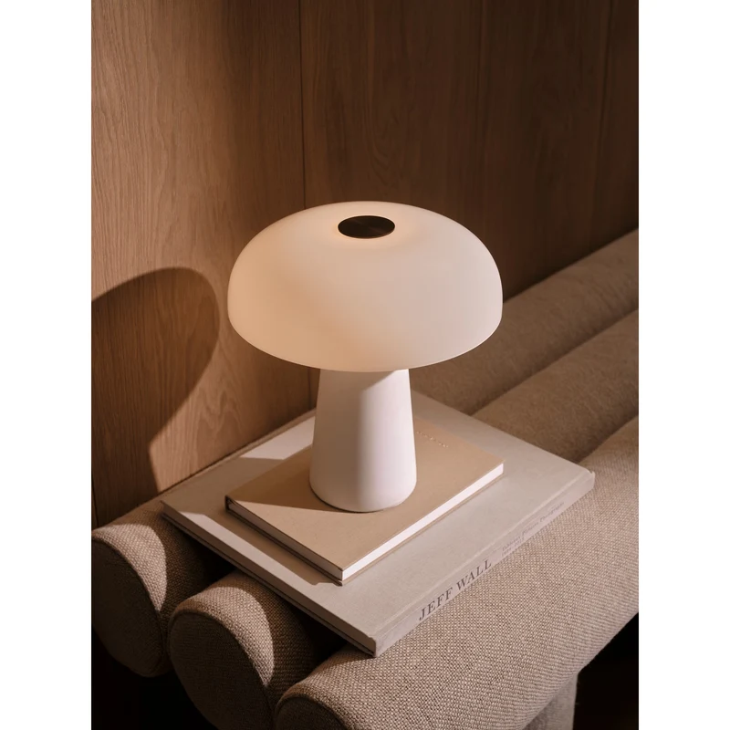 GLOSSY HVID MINI PORTABLE LAMPE