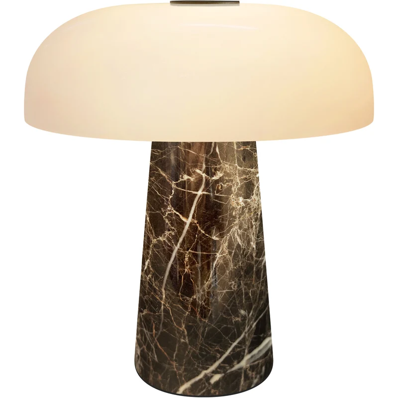 GLOSSY GRÅ BRUN MINI PORTABLE LAMPE