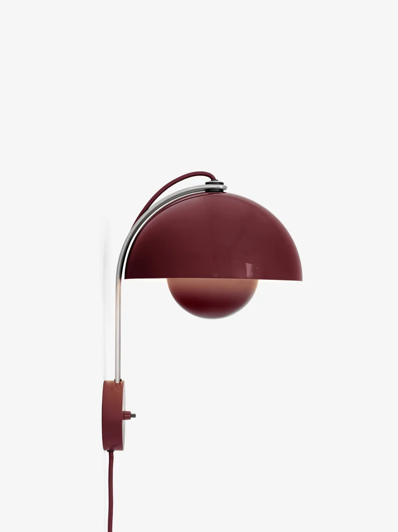 FLOWERPOT VP8 - VÆGLAMPE - DARK PLUM