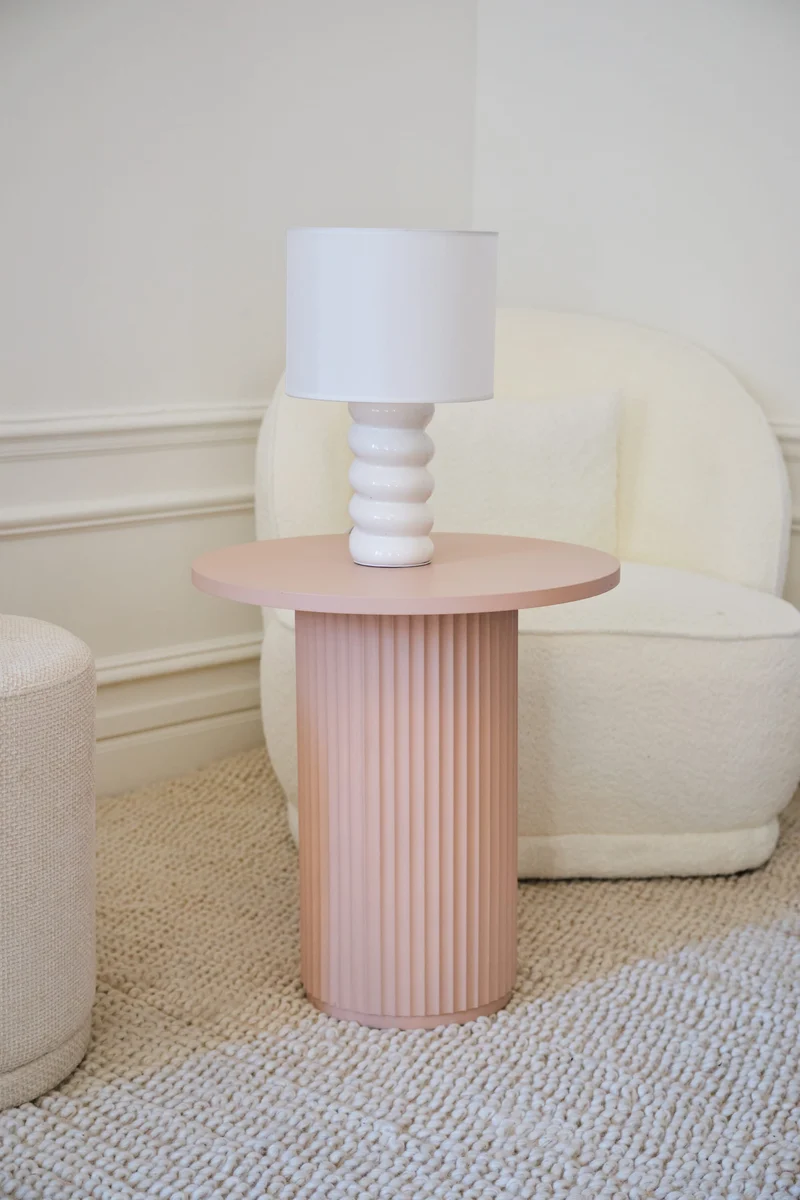 Lampe poser en c ramique et tissu Montaigne