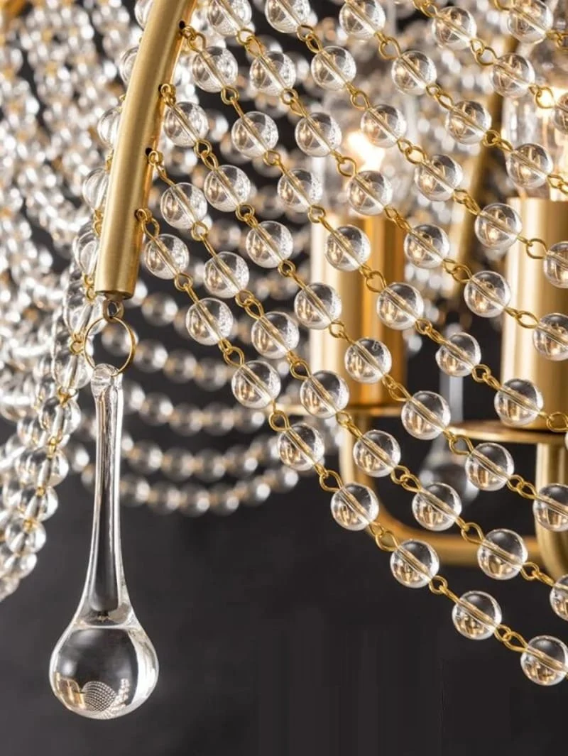 Lustre design de salon or