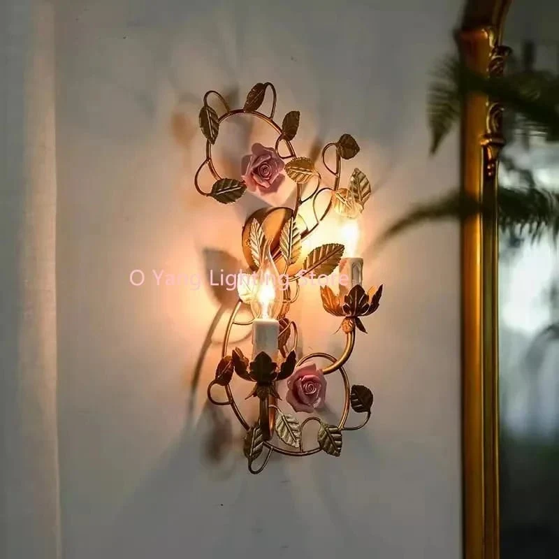 Applique murale art deco fleurs