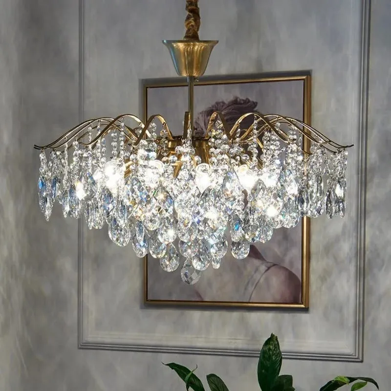 Petite suspension pampilles cristal
