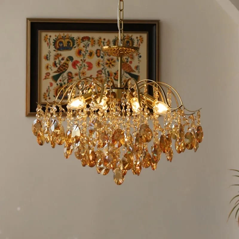 Petite suspension pampilles cristal