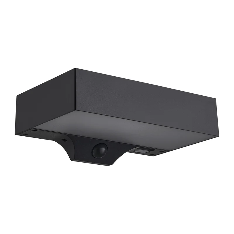 Monay Square Solar | Væglampe | Sort