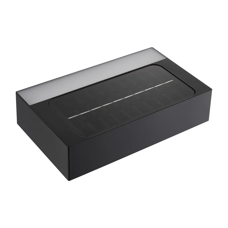 Monay Square Solar | Væglampe | Sort