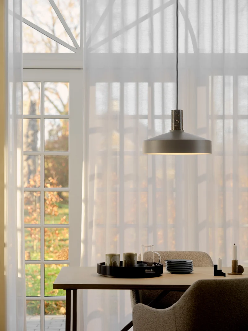 Elvas marble | Pendel | Lysebrun