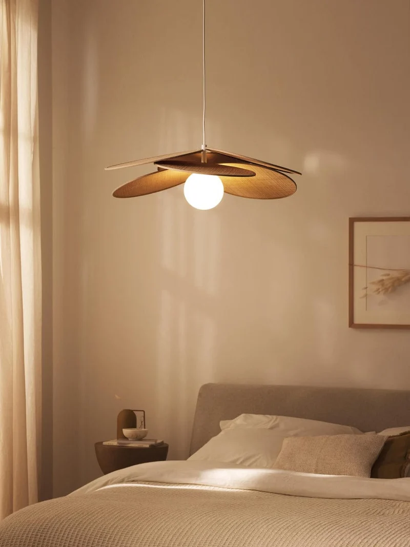 Lampe Suspension fibres naturelles
